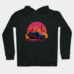 Cyberpunk car anime Hoodie